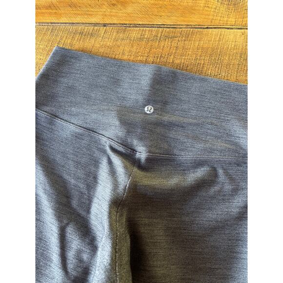 Lululemon Align Pant II Heathered Gray Soft Sweat Wicking Yoga Leggings 12 - Picture 8 of 9